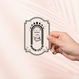 House of Wind Book Club Sticker, Bookish Merch, Buchliebhaber Geschenk, E-Reader Kindle Sticker, Leseliebhaber, ACOTAR Sticker, Fantasy Reader