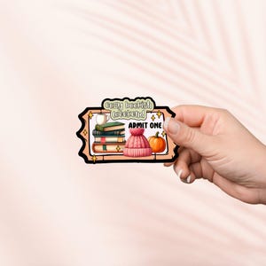 Sticker week-end livresques confortable, Sticker livresques, produit livresque, cadeau pour les amoureux des livres, Stickers Kindle liseuse, amateur de lecture, automne cosy, Cottagecore