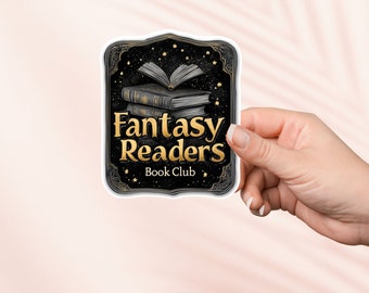 Fantasy lezers boekenclub sticker, donker sprookje, leesgrage merchandise, boekenliefhebber cadeau, e-reader Kindle stickers, leesliefhebber, smut reader Booktok