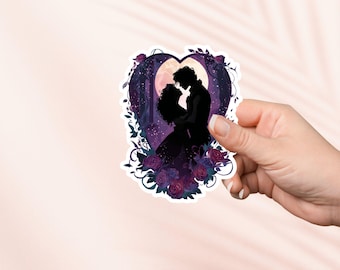 Dark Romance Sticker, Gothic Bookish, Bookish Merch, Book Lover Gift, e-reader Kindle Stickers, Reading Lover, Romantasy Bookish sticker