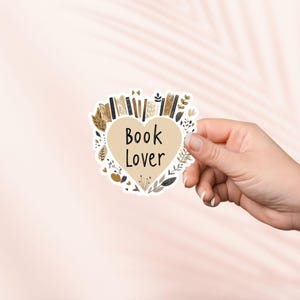 Pegatina de corazón para amantes de los libros, bonita pegatina de vinilo para amantes de los libros, artículos para amantes de los libros, regalo para amantes de los libros, pegatinas para Kindle, amantes de la lectura, pila de libros