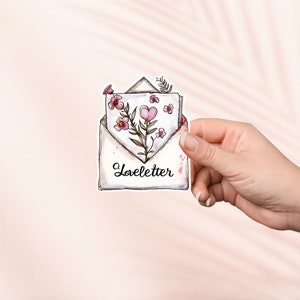 Liebesbrief Aufkleber, süßer Bücherwurm Aufkleber, Kindle Aufkleber, Bücherwurm Merch, Buch-Liebhaber-Geschenk, e-reader Geschenk, emotionaler Unterstützungsaufkleber