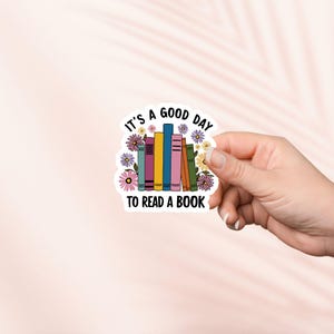 Sticker Good Day to Read, leesgrage sticker, Kindle-stickers, leesgrage merchandise, cadeau boekenliefhebber, cadeau e-reader, leesliefhebber Booktok Bookstagram