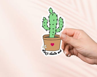 Sticker Don't Touch Me, schattige leesgrage vinylsticker, leesgrage merchandise, cadeau boekenliefhebber, e-reader Kindle Stickers, Reading Lover, Smut Reader