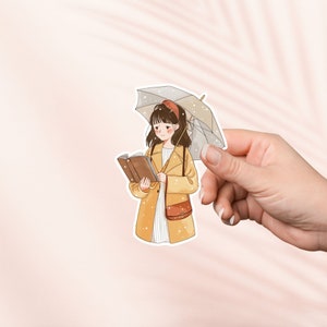 Mädchen Lese Aufkleber, Cottagecore Aufkleber, Kindle Aufkleber,Bookish Merch,Buch Liebhaber Geschenk,E-Reader Geschenk,Leseliebhaber,Smut Reader