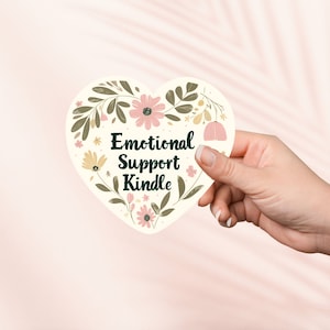 Emotionale Unterstützung Kindle Aufkleber, niedlicher Vinyl Aufkleber, Kindle Aufkleber, Bookish Merch, Buchliebhaber Geschenk, e-Reader Geschenk, Leseliebhaber, Smut Reader