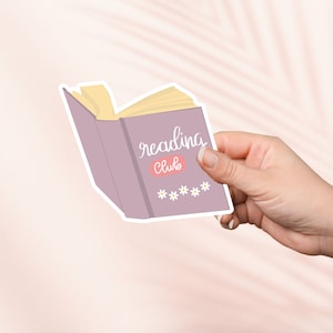 Reading Club Aufkleber, Cute Bookish Aufkleber, Kindle Aufkleber, Bookish Merch, Buch-Liebhaber-Geschenk, e-Reader Geschenk, Leseliebhaber, Smut Reader