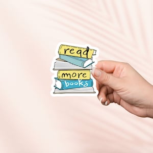 Lesen Sie mehr Bücher Aufkleber, Cute Bookish Vinyl Aufkleber, Bookish Merch, Buch Liebhaber Geschenk, e-reader Kindle Aufkleber, Leseliebhaber, Smut Reader