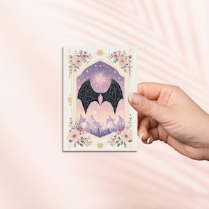 Fledermausflügel Tarot Aufkleber, Kindle Aufkleber, Buchliebhaber Geschenk, e-reader Tablet Aufkleber, ACOTAR Aufkleber, Romanze