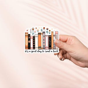 Sticker Good Day to Read, leesgrage sticker, Kindle-stickers, leesgrage merchandise, cadeau boekenliefhebber, cadeau e-reader, leesliefhebber Booktok Bookstagram