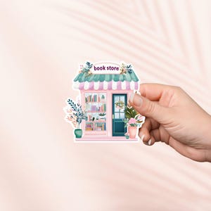Pastel Book Store Sticker, Cute Vinyl Sticker, Bookish Merch, Book Lover Gift, e-reader Kindle Stickers, Reading Lover Gift, Booktok
