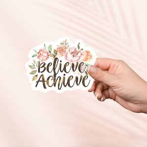 Geloof bereiken sticker, schattige leesachtige vinyl sticker, leesachtige Merch, boek minnaar cadeau, e-reader Kindle stickers, leesliefhebber, Smut Reader
