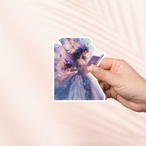 Fantasy Fairy-lezingsticker, e-reader Kindle-sticker, leesgrage sticker, boekenliefhebber cadeau, leesliefhebber, Booktok, sprookjesliefhebber cadeau
