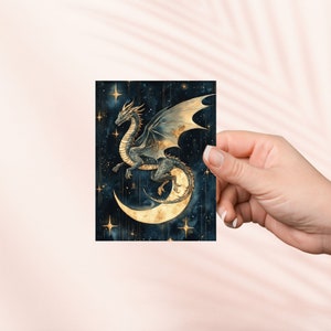 Fantasy Dragon Aufkleber, Fantasy Bookish Merch, Crescent Moon, Geschenk für Buch-Liebhaber, e-reader Kindle Aufkleber, Leseliebhaber, Smut Reader, Booktok