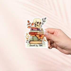 Death by TBR Sticker, Bookish Sticker, Booktok, Bookstagram, Bookish Merch,E-Reader Kindle Sticker,Leseliebhaber