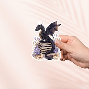 Buch Drache Fantasy Reader Aufkleber, vierter Flügel, Bookish Merch, Buch-Liebhaber Geschenk, e-reader Kindle Aufkleber, Leseliebhaber,Smut Reader Booktok