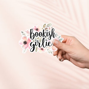 Bücherwurm Girlie Aufkleber, süßer Blumen Bücheraufkleber, Kindle Aufkleber, Bücherwurm Merch, Buch-Liebhaber-Geschenk,e-reader Geschenk, Leseliebhaber, Smut Reader