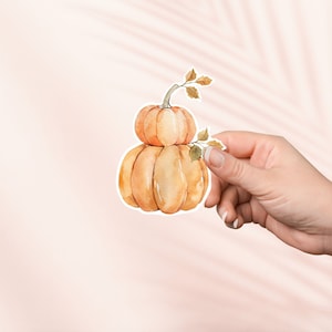 Herfstpompoenstapelsticker, schattige Cottagecore-sticker, Kindle-stickers, leesgrage merchandise, boekenliefhebber cadeau, e-reader cadeau, leesliefhebber, herfst