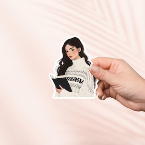 Mädchen Lese Aufkleber, Cottagecore Aufkleber, Kindle Aufkleber,Bookish Merch,Buch Liebhaber Geschenk,E-Reader Geschenk,Leseliebhaber,Smut Reader