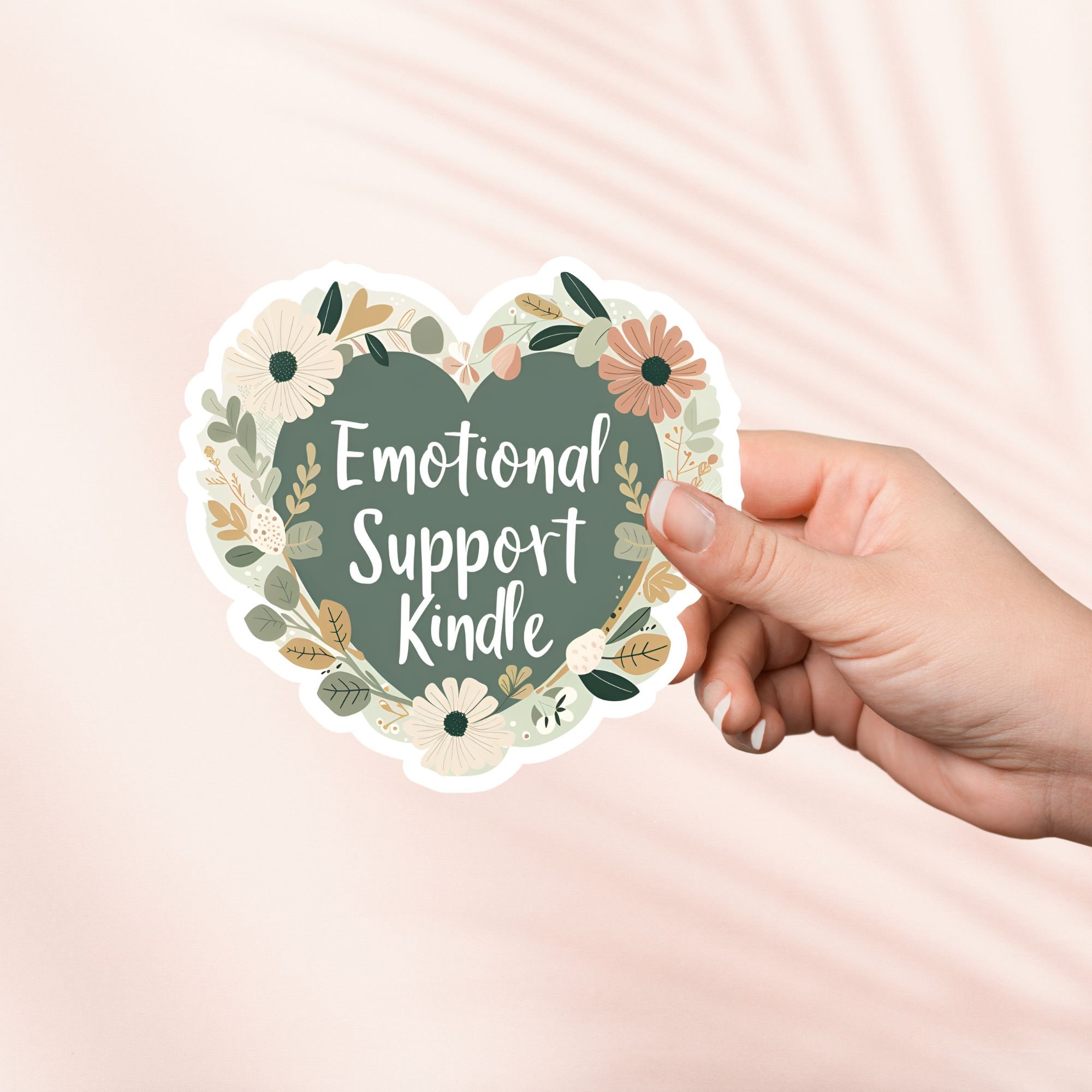 Child Support Sticker Emotional Support Cup Emotional Support Kindle Heart Sticker – Amber ...