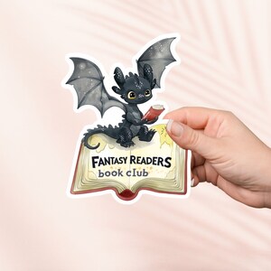 Buch Drache Fantasy Reader Aufkleber, vierter Flügel, Bookish Merch, Buch-Liebhaber Geschenk, e-reader Kindle Aufkleber, Leseliebhaber,Smut Reader Booktok