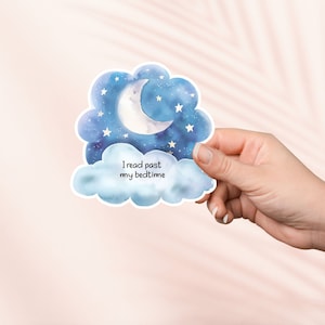 J'ai lu après mon coucher Sticker, Sticker vinyle livresque mignon, Merch livresque, Cadeau pour amateur de livres, Stickers Kindle pour liseuse, Amateur de lecture, Smut Reader