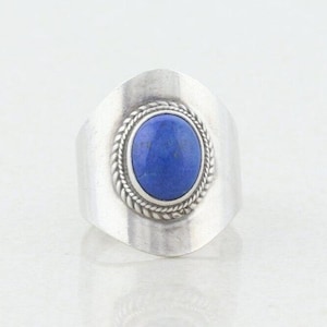 Sterling Silver Lapis Lazuli Ring size 5 1/2