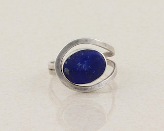 Sterling Silver Lapis Lazuli Ring Size 9 1/2
