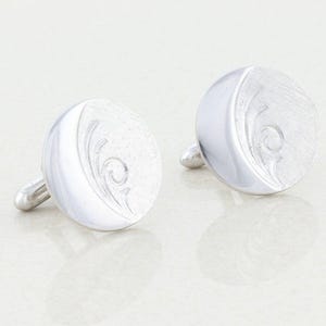 Men's Vintage Sterling Silver Bullet Back Cufflinks Mens Cuff links