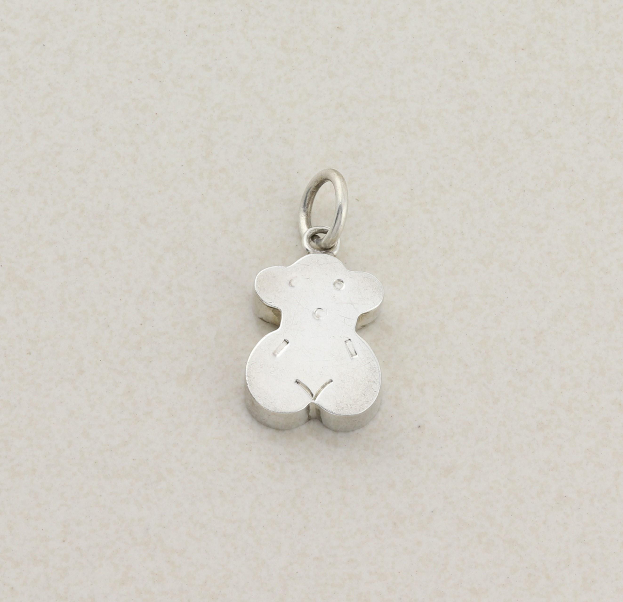 Pendentif Ours En Argent Sterling Tous – Vintage Rare, 2,5 Cm