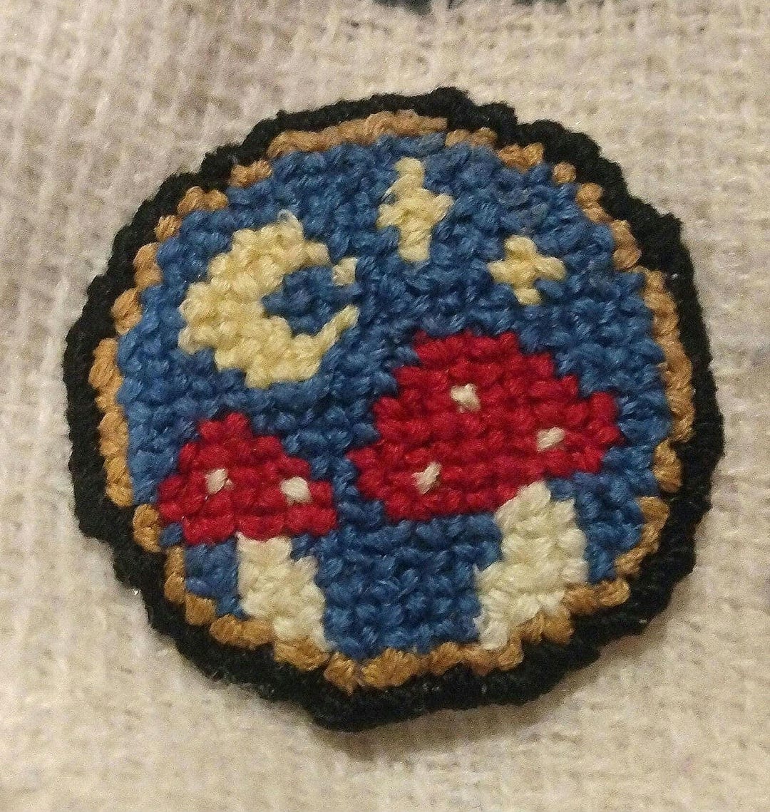 Embroidered Mushroom Patch - Etsy