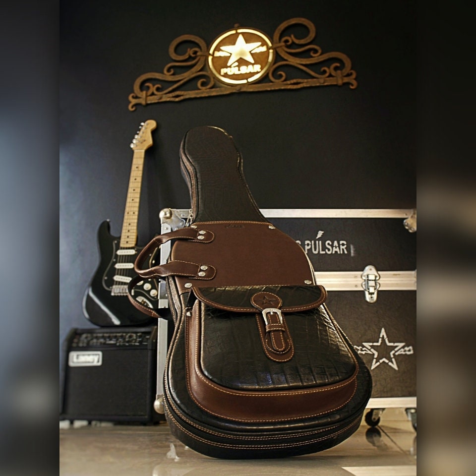 Leather Guitar Bag, Electric Guitar Case, Guitar Case