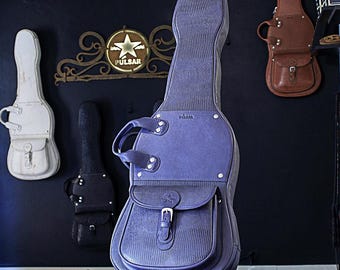 Borsa per chitarra in pelle, custodia per chitarra elettrica, custodia per chitarra, custodia per il trasporto di chitarra elettrica - Custodia per chitarra in pelle di lusso fatta a mano