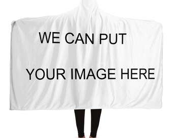 Hooded Photo Blanket Wrap featuring Your Custom Photo