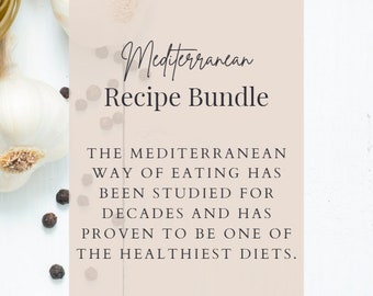 Pacote de receitas mediterrâneas - refeições saudáveis para um estilo de vida saudável