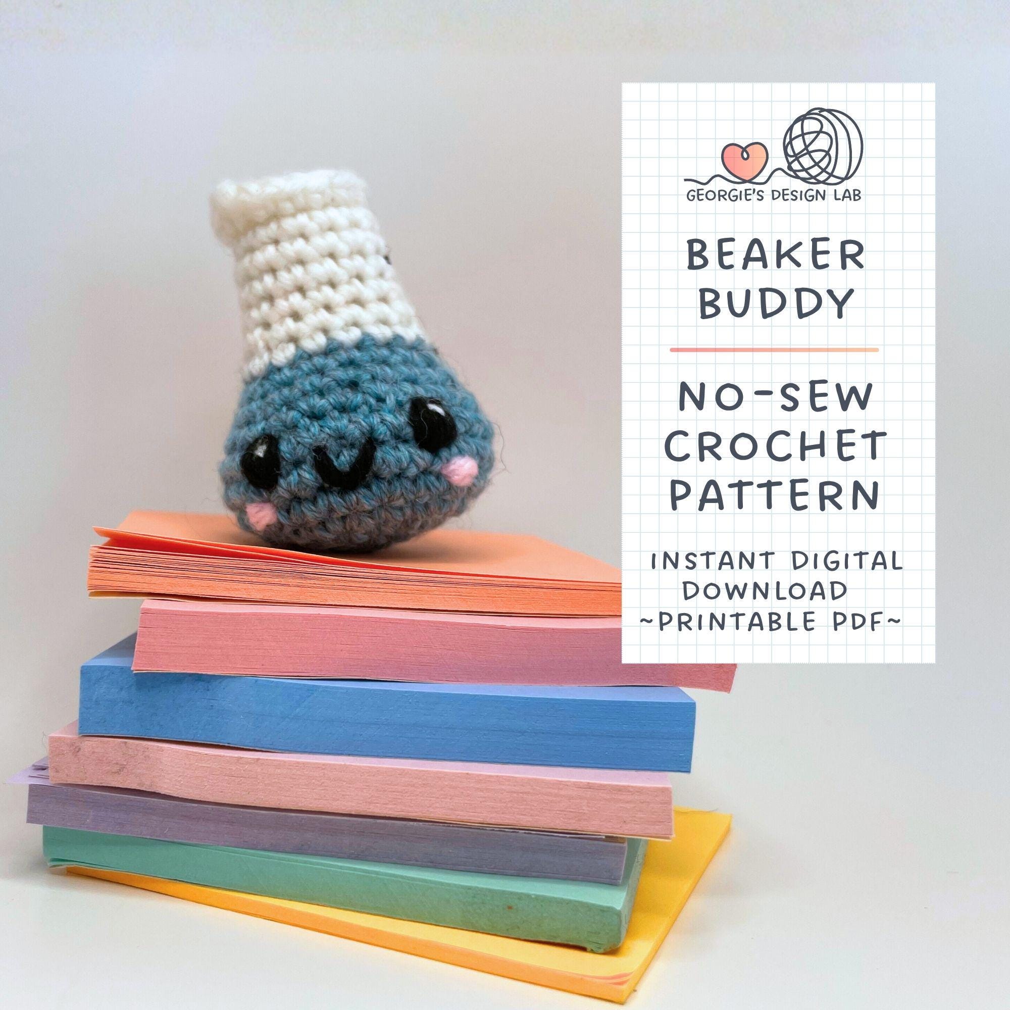 38 Crochet Kawaii Patterns with Keychains, Amigurumi, Hats, and Coasters 11 No-Sew Crochet Beaker Amigurumi Pattern Easy Kawaii