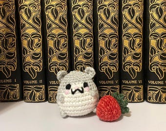 Crochet Amigurumi Hamster: Kawaii Desk Decor, Customizable Handmade Plushie