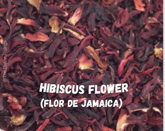 Hibiscusblomma, flor de Jamaica, jamaicanskt te, hierbas a granel, kvalitetsörter i bulk, orgánico, grossistörter, te para salud, botánica