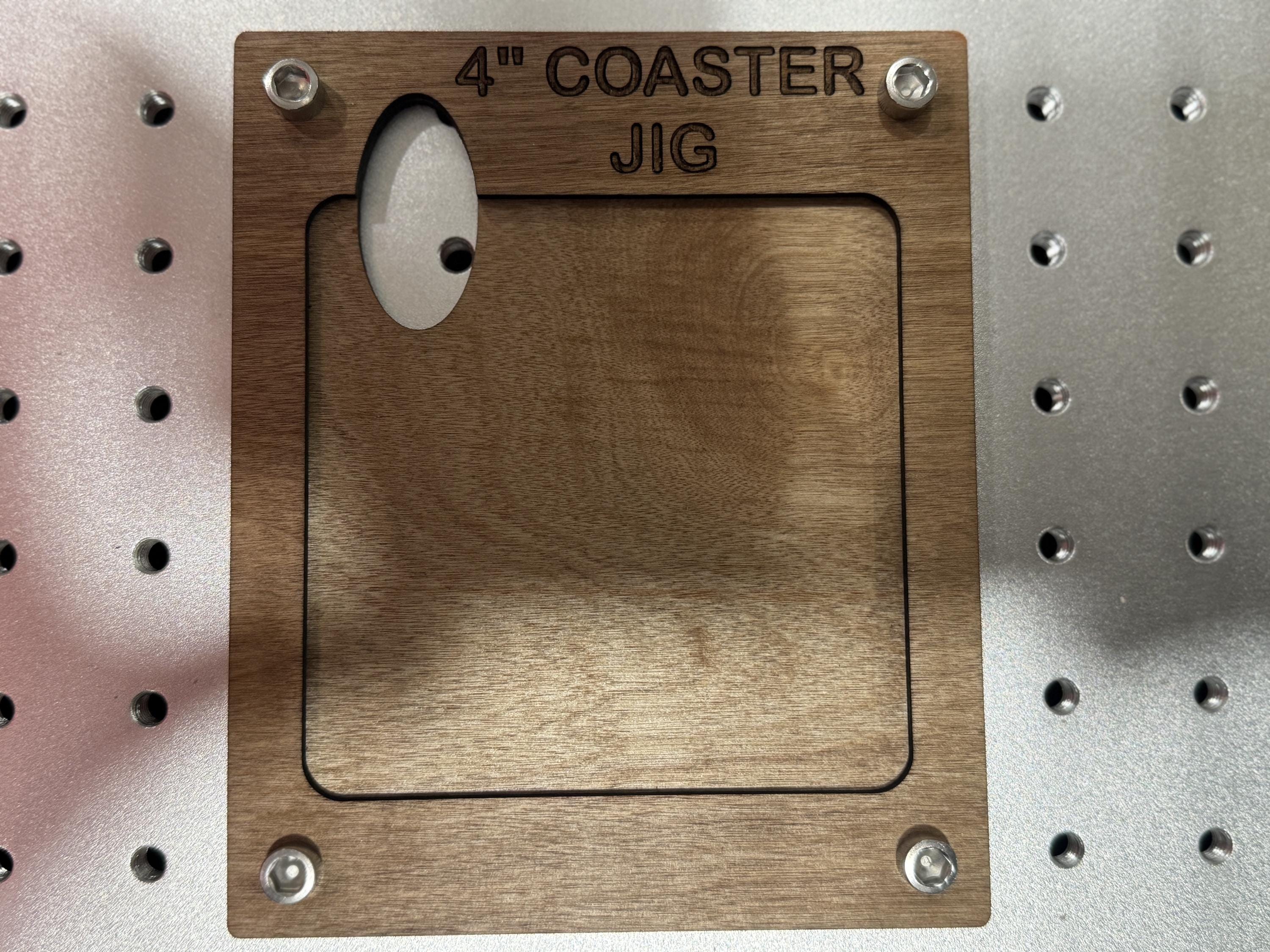 Coaster Jigs Vector Square LEATHERETTE COASTER JIG Set, Digital File, Svg for Laser ...