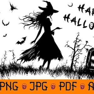 Halloween Witch Scene Tumbler Wrap, 20oz, Laser SVG, Tumbler Laser File, Full Laser Wrap, Tombstone, Bats, Scary, Laser Engraved SVG