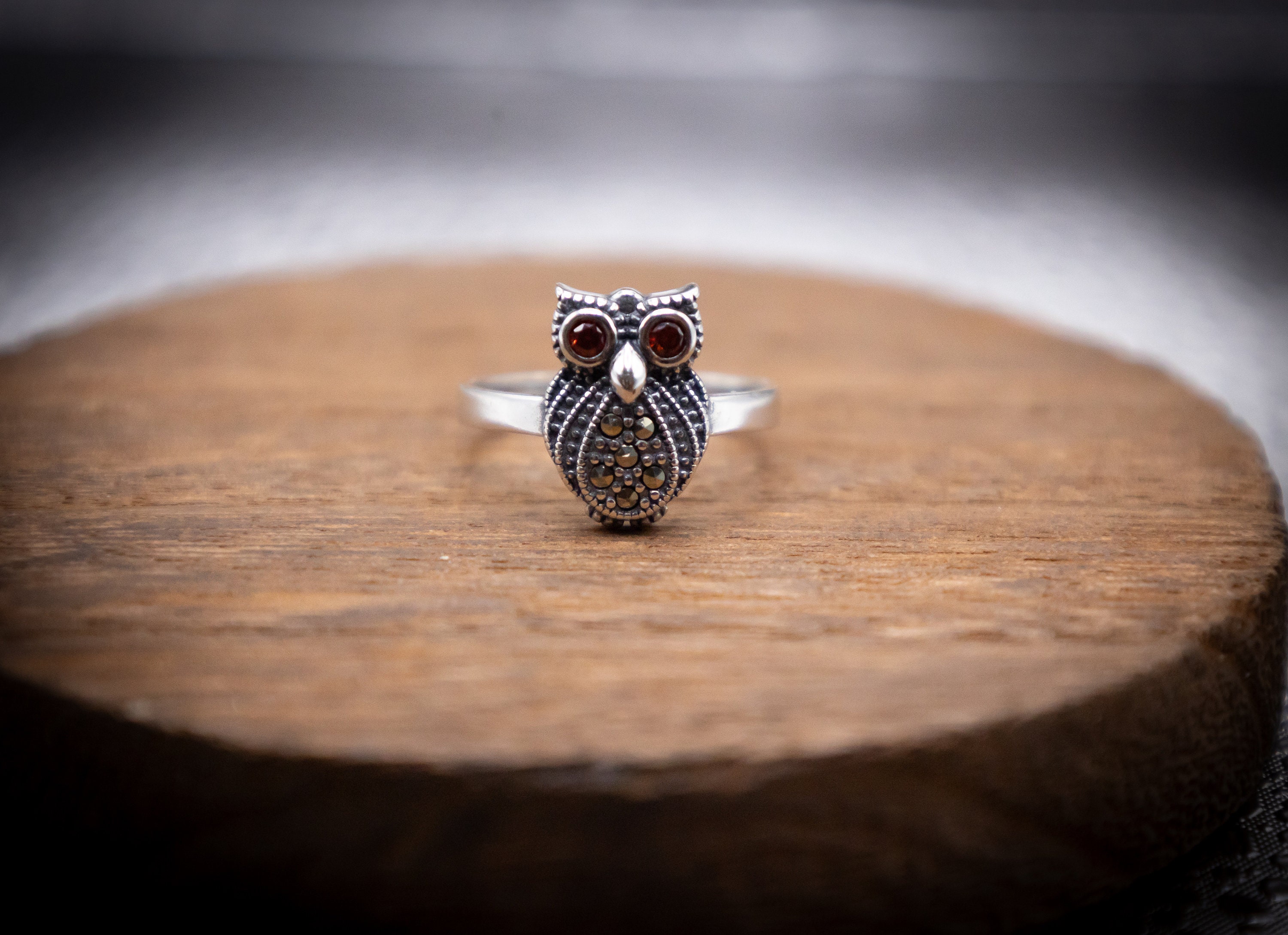 Owl silver ring, 925 silver ring, owl, unique ring.