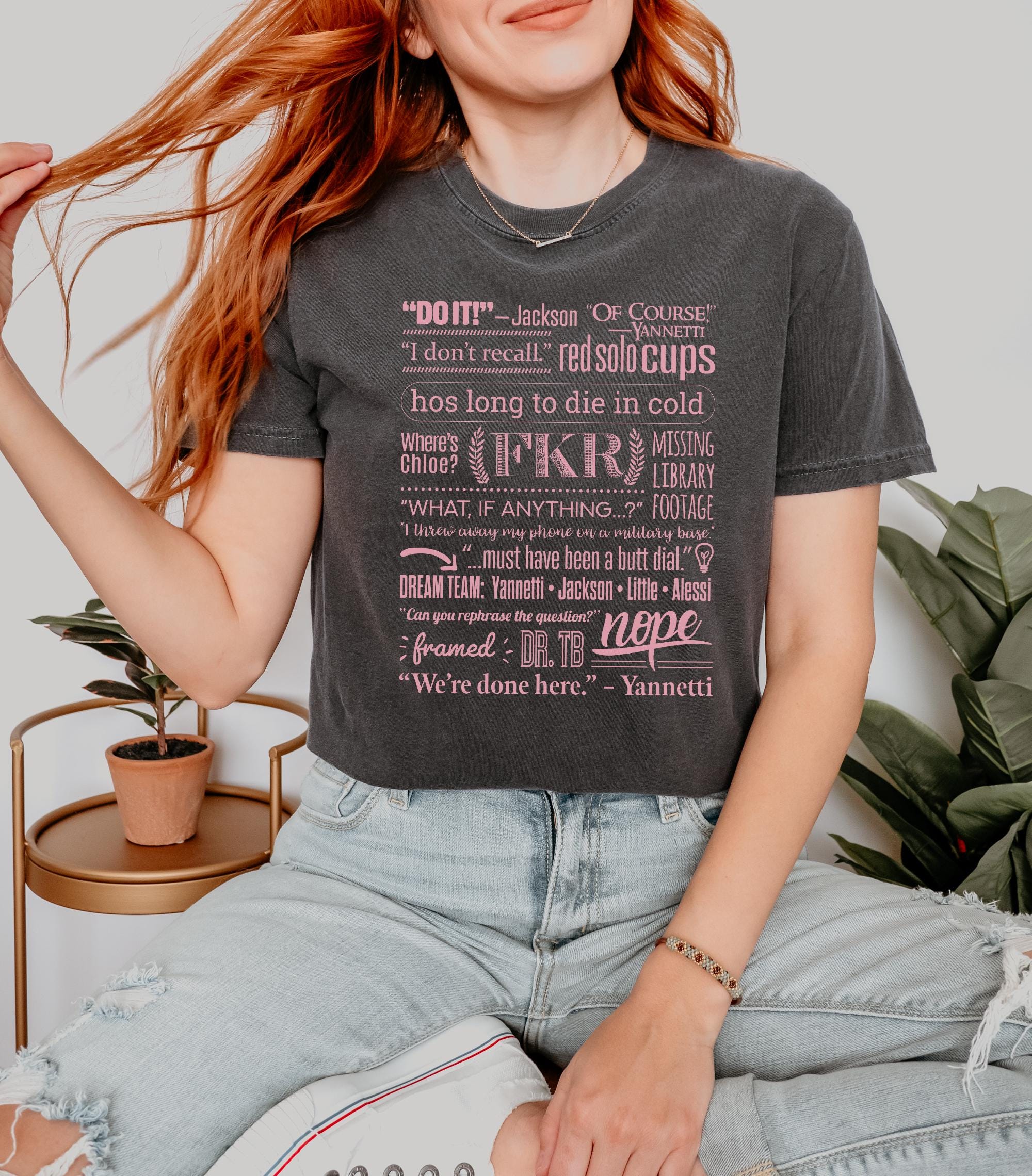 Free Karen Read Sayings Shirt / FKR Pink Imprint Comfort Color T-shirt
