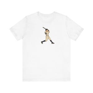 Aaron Judge Baseball T Shirt New York Yankees Graphic Tee for Men Cartoon Style Swing Design Gift for MLB Fans Sports Streetwear