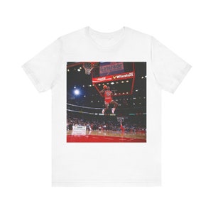 Michael Jordan Jump T-Shirt, Custom Chicago Bulls Legend Tee, Iconic NBA Player Shirt, Basketball Fan Apparel, Air Jordan Merch, Sports Gift