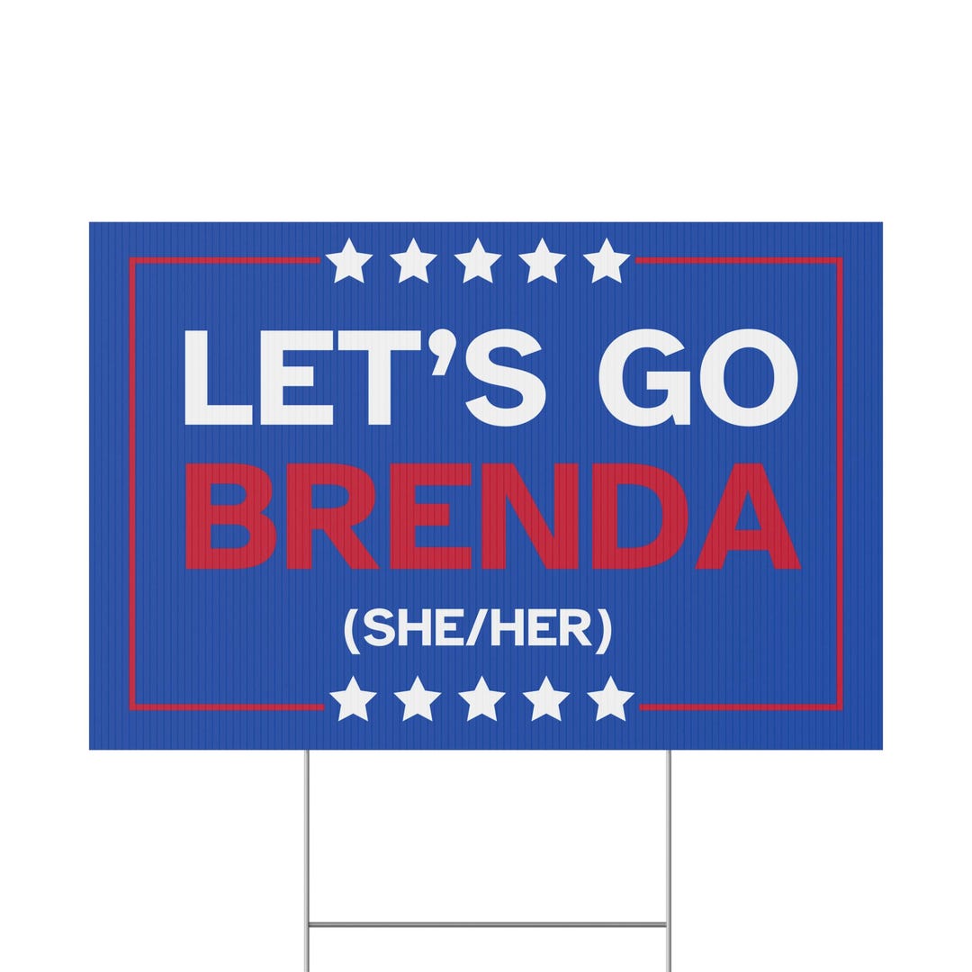 Let's Go Brenda 2024 Yard Sign - Etsy