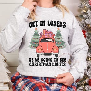 Going To See Christmas Lights Graphic Crewneck Sweatshirt