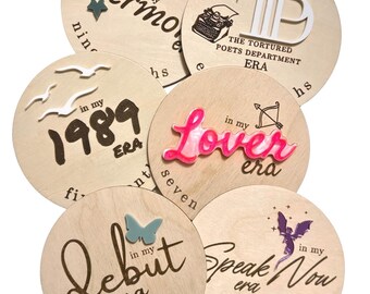 Eras Themed Baby Monthly Milestone Markers