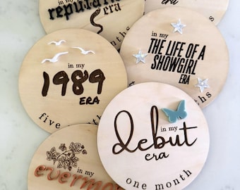 Eras Themed Baby Monthly Milestone Markers