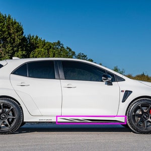 GR Corolla Side Skirt Rocker Panel Sticker Cut Vinyl Decal - [GR Corolla] - All Colors