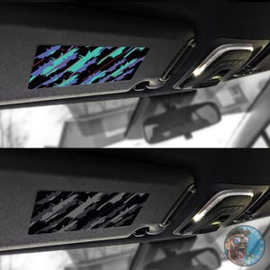 GR Corolla Overlay - Sun Visor Warning Label Cover - Overlay Sticker Vinyl Decal - Set of 2 - [Toyota]